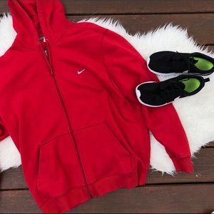 Red Nike zip up